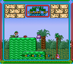 Luigi and the Island of Mystery Title Screen
